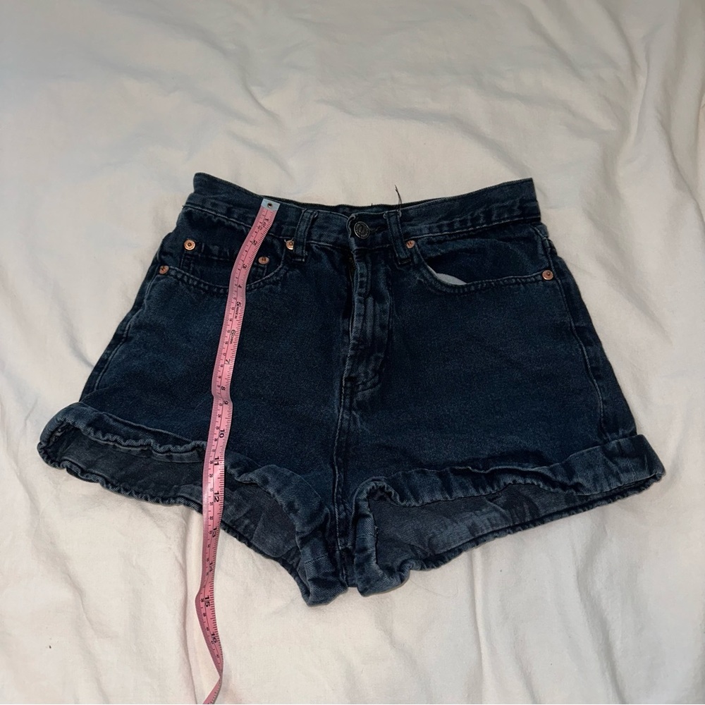 High Waisted Dark Wash Denim Shorts!